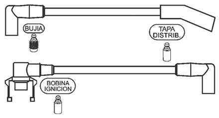 PRESTOLITE CABLE BUJIA F-150 V8 SUPER FLARE SIDE 1997>
