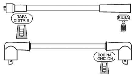 PRESTOLITE CABLE BUJIA FIAT UNO MILLE 1.0 BRASILERO 1994>