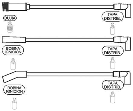 PRESTOLITE CABLE BUJIA DAEWO NEXIA 1.5 1996>