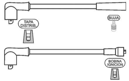 PRESTOLITE CABLE BUJIA NISSAN 200L 3.0 1978/1985