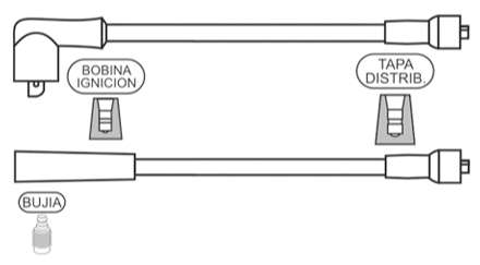 PRESTOLITE CABLE BUJIA DAIHATSU COURE-MIRA 0.8-1.0 76/88