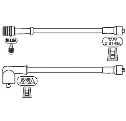 PRESTOLITE CABLE BUJIA CITROEN ATENAS 1.1 1977/1985 DUCELLIER
