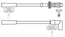 [1201.0648] PRESTOLITE CABLE BUJIA P 205 XS 1.4-1.6 1995>