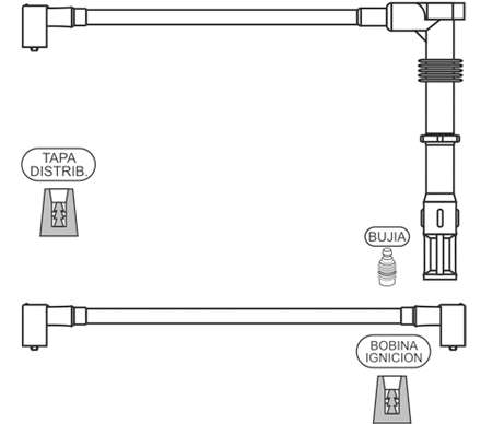 PRESTOLITE CABLE BUJIA SEAT IBIZA-CORDOBA 1.8-2.0 16V 1994>  CAP.ORIG.
