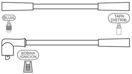 PRESTOLITE CABLE BUJIA UNO 70S 1.4-1.6 1992> SAE