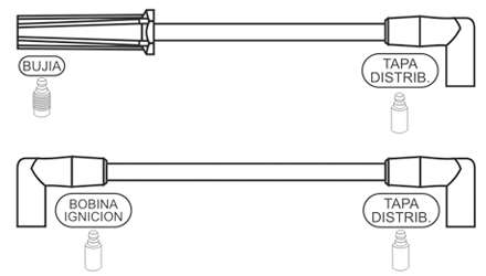 PRESTOLITE CABLE BUJIA JEEP GRAND CHEROKEE 4.0 1989> LAREDO 95>