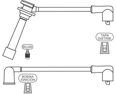 PRESTOLITE CABLE BUJIA KIA SEPHIA GTX 16V 1.8 1996>