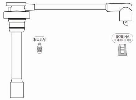 PRESTOLITE CABLE BUJIA MITSUBISHI GALANT 2.5I V6 1997>