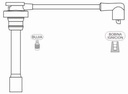[1241.0648] PRESTOLITE CABLE BUJIA MITSUBISHI GALANT 2.5I V6 1997>