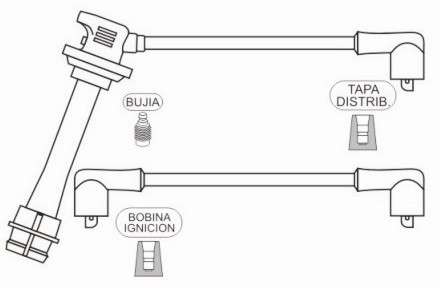 PRESTOLITE CABLE BUJIA TOYOTA COROLLA 1.6 16V 1988/1994