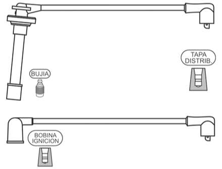 PRESTOLITE CABLE BUJIA NISSAN PRIMERA 1.6 16V 1996>