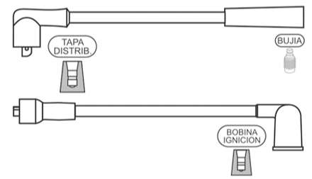 PRESTOLITE CABLE BUJIA KIA PRIDE DM 1.1-1.4 1990>
