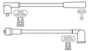 [1264.0648] PRESTOLITE CABLE BUJIA KIA PRIDE DM 1.1-1.4 1990>