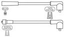[1277.0648] PRESTOLITE CABLE BUJIA HONDA ACCORD 1.6-2.0 1987>