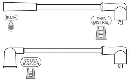 PRESTOLITE CABLE BUJIA DAEWOO TICO SX 1.0 1.2 1993>