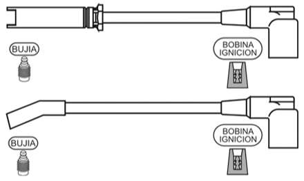 PRESTOLITE CABLE BUJIA DAEWO LANOS SE-SX 1.4-1.5 1997> DELCO
