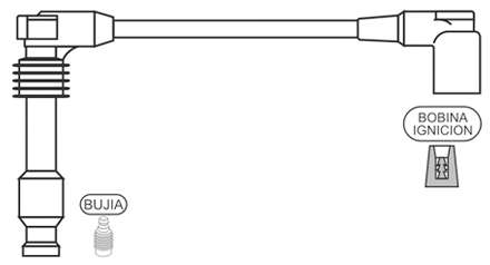 PRESTOLITE CABLE BUJIA DAEWO LEGANZA-NUBIRA 2.0 CDX 1997> M4-PIN
