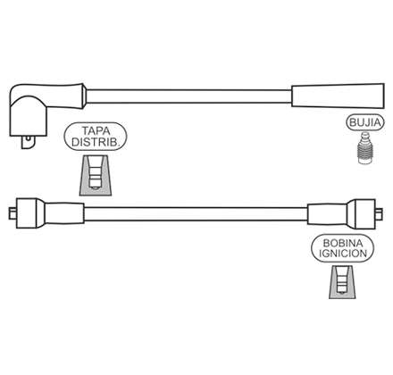 PRESTOLITE CABLE BUJIA DAEWO DANA 1.0-1.1 1996>