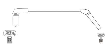 PRESTOLITE CABLE BUJIA SPARK 1.0I