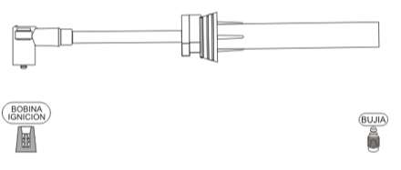 PRESTOLITE CABLE BUJIA IDEA-PALIO-SIENA-PUNTO-STRADA E-TORQ 1.6  / 16V-LINEA 1.5 16V TORQ
