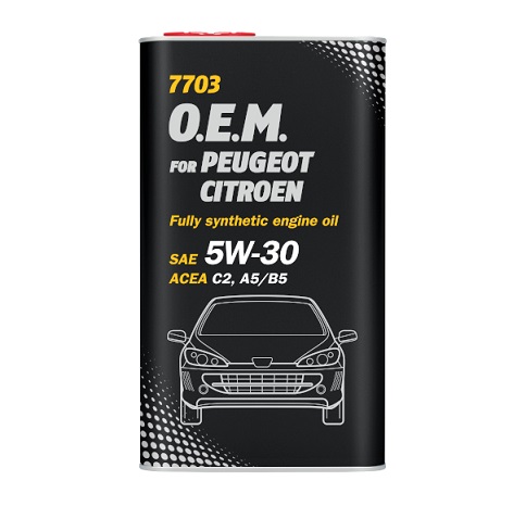 MANNOL LUBRICANTE SINTETICO METALICO 5W-30 OEM PEUGEOT CITROEN 4L  / ACEA A5/B5/C2 PSA B71 2290