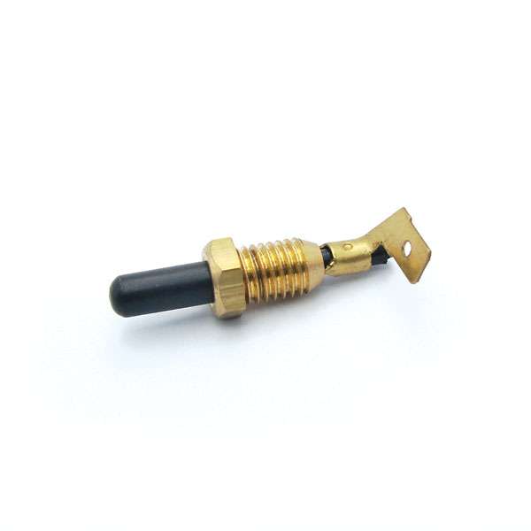 MB BOTON PUERTA INTERR.ALARMA PALA CURVA / CUERPO BRONCE  / PULSADOR PLASTICO CORTO 
