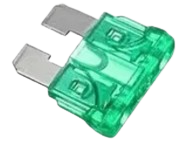 GENROD FUSIBLE FICHA 30 AMP *VERDE*