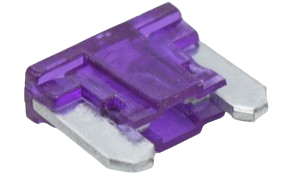 GENROD FUSIBLE FICHA MINI BAJO PERFIL 3 AMP *VIOLETA*