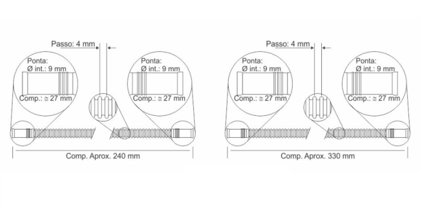 CRISTAL MANGUERA CORRUGADA DOBLE CORSA  