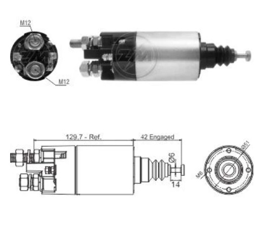 ZM SOLENOIDE SISTEMA MITSUBISHI 12V