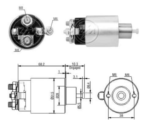 ZM SOLENOIDE FOCUS - FIESTA NUEVO 12V  