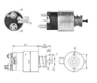 ZM SOLENOIDE BERLINGO - PARTNER - P 206 - 207 - 208  
