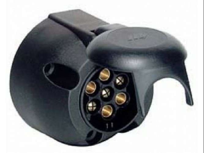 NOSSO ENCHUFE P/ACOPLADO 12V FICHA HEMBRA 5/7 SALIDAS TERMOP  / TERMOPLASTICO 