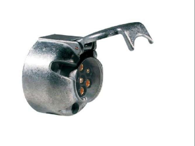NOSSO ENCHUFE P/ACOPLADO 12V FICHA HEMBRA 5/7 SALIDAS ALUMIN  