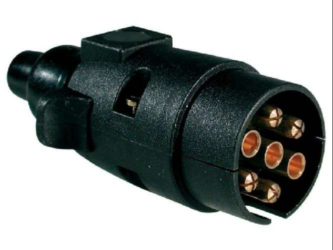NOSSO ENCHUFE P/ACOPLADO 12V FICHA MACHO 5/7 SALIDAS TERMOPL  