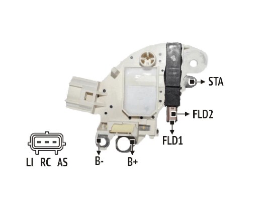 NOSSO REGULADOR VOLTAJE T/DENSO FORD FOCUS - I / II C-MAX  