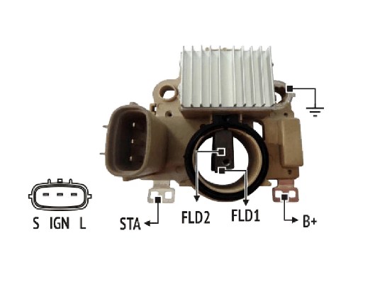 NOSSO REGULADOR VOLTAJE T/MITSUBISHI IVECO 24V  