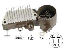 NOSSO REGULADOR VOLTAJE T/NIPONDENSO CIR TIPO A HONDA 12V  