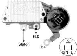 NOSSO REGULADOR VOLTAJE T/NIPONDENSO HONDA-SUZUKI-TOYOTA  / 12V 