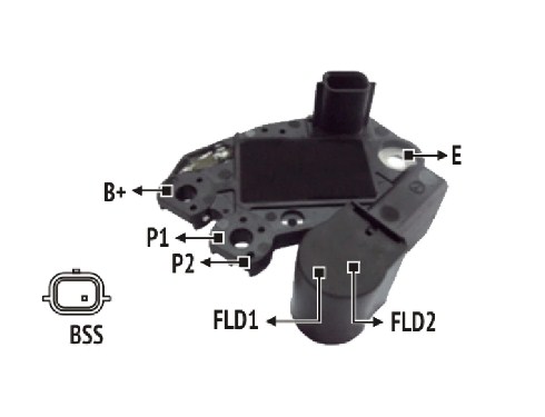 NOSSO REGULADOR VOLTAJE T/VALEO SYMBOL FLUENCE 12V B VALEO  