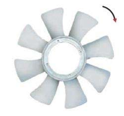 OMER PALA HYUNDAI H100-DAEWO-MITSUBISHI H100 8 ASPAS 41CM  / . 