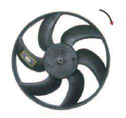 OMER PALA CLIO II-KANGOO S/AIRE 298MM 6 ASPAS 29.8CM  