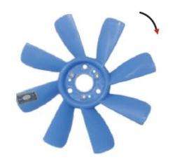 OMER PALA P 504 8 ASPAS CELESTE 35.2CM  