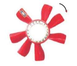 OMER PALA SIERRA 1.6L ROJA 7 ASPAS 37.9CM  