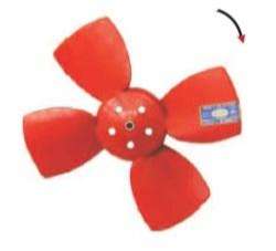 OMER PALA ESCORT C-A/A NARANJA 4 PALAS 27.6CM  