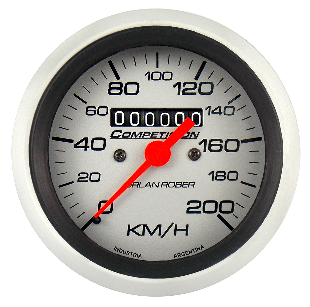 OR VELOCIMETRO AMERICANO 200KM/H *H-COMP PLATA*