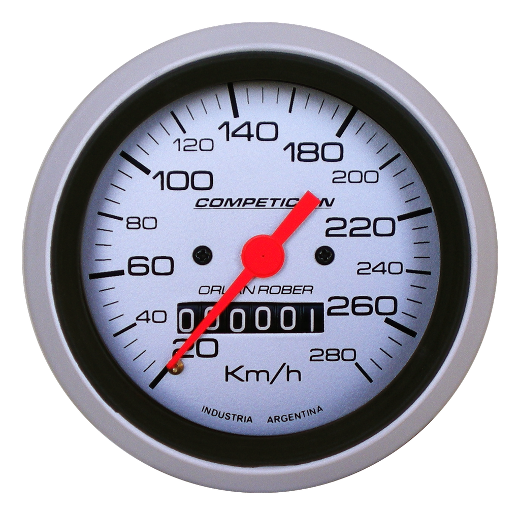OR VELOCIMETRO AMERICANO 280KM/H *H-COMP PLATA*