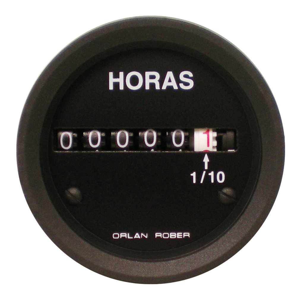 OR HORIMETRO ELECTRONICO 12/24V 52MM 99.999,9HS *CLASSIC*