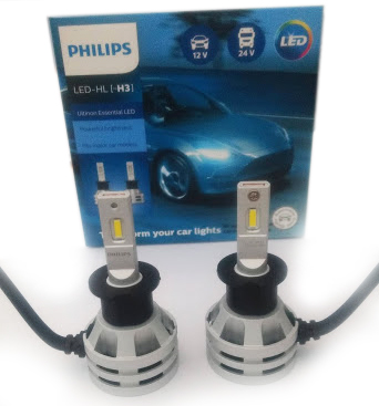 PHILIPS LAMPARA LED H3 12/24V 19W PK22S (X2)