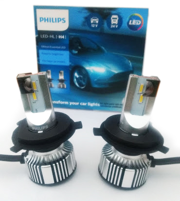 PHILIPS LAMPARA LED H4 12/24V 21W P43T (X2)
